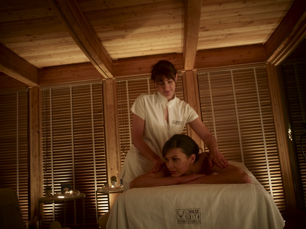 Sala massaggio della Spa dello Chalet Dolce Vita